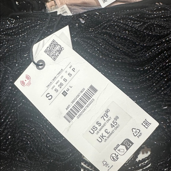 Zara BEADED TOP ZW COLLECTION - Picture 14 of 14